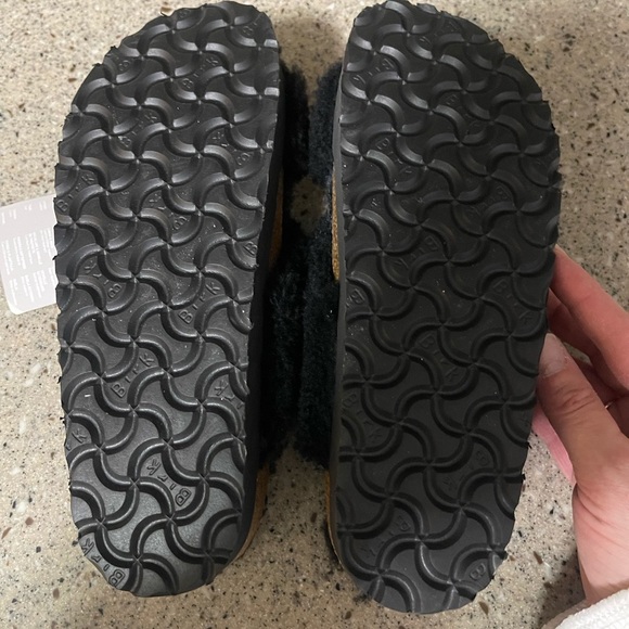 Birkenstock Papillo Daytona Shearling Slide Sandals in Black Size 36 (US5-5.5) - Picture 10 of 10